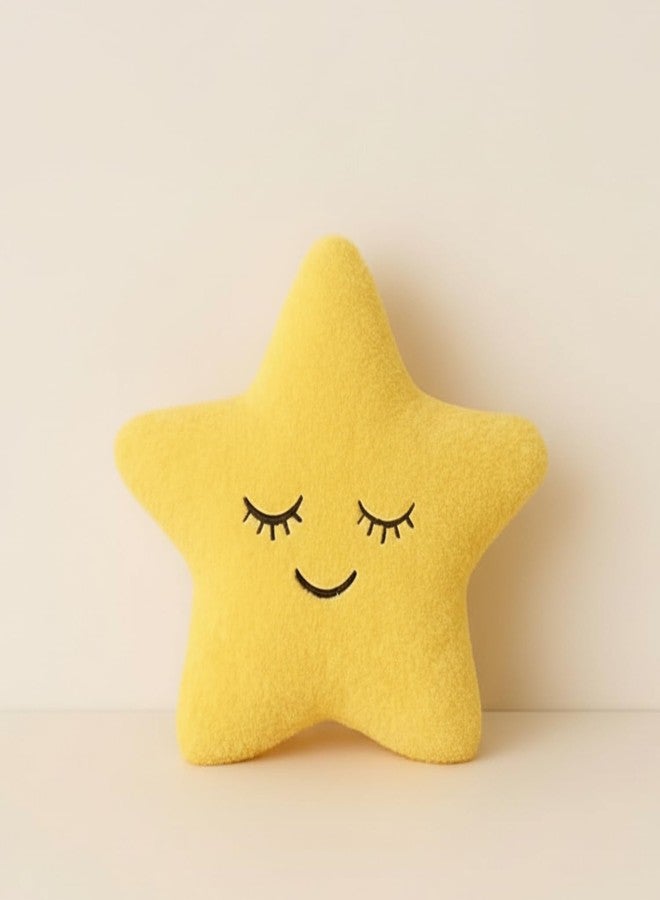 HAPPY BRO Yellow Star Shaped Pillow Soft & Cozy Decorative Cushion for Sofa, Bed, Nursery & Kids Room Cute Plush Star Cushion for Home Décor & Gifting - Image 1